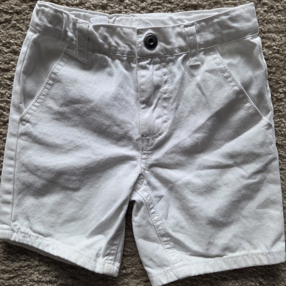 Calvin Klein Boys White Jean Shorts Size 3T